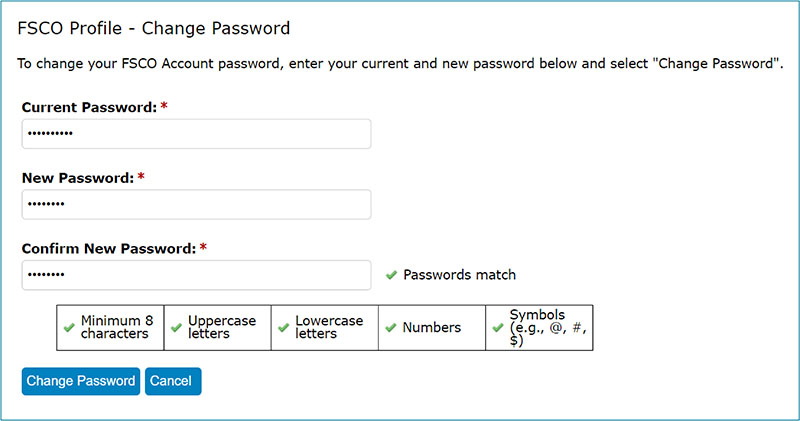 Change your password