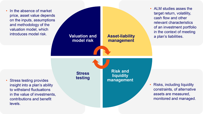 Alternative asset risk management practices of the public sector