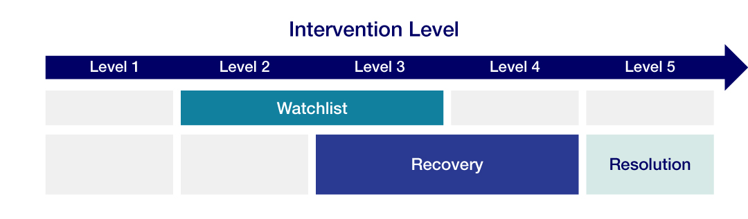 Intervention Level. Text description below image