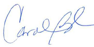 caroline signature